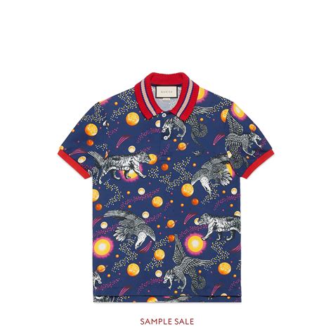 gucci space animals polo|Authentic Gucci space animal rib.